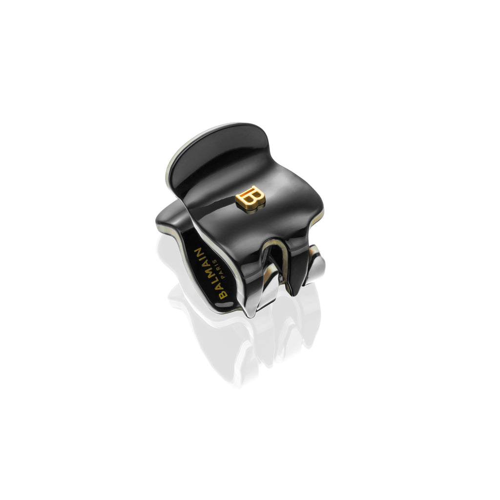 Balmain Hair Cellulose Acetate Pince a Cheveux Extra Small Black/White
