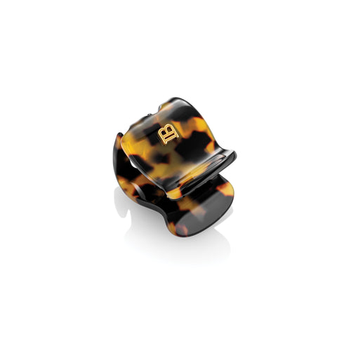 Balmain Hair Cellulose Acetate Pince à Cheveux Extra Small Tortoise