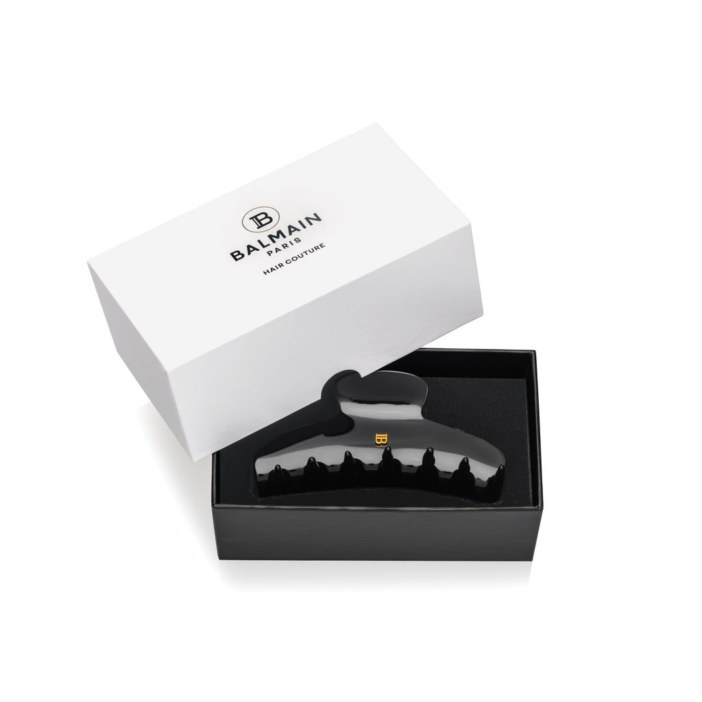 Balmain Hair Couture Cellulose Acetate Pince à Cheveux Large Black
