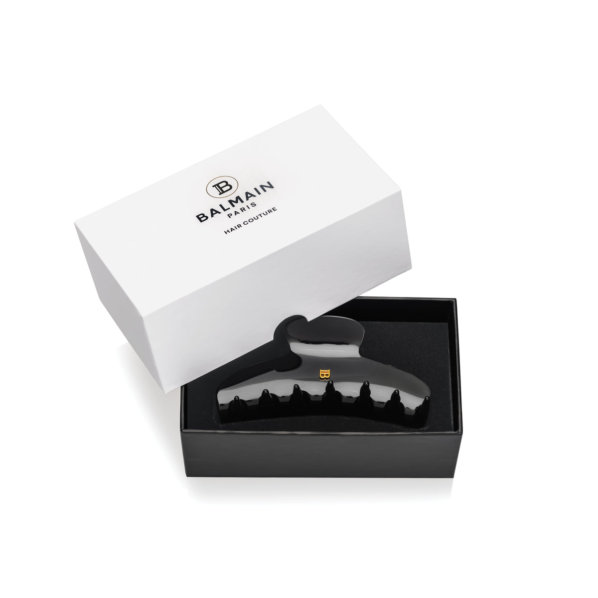Balmain Hair Couture Cellulose Acetate Pince à Cheveux Large Black