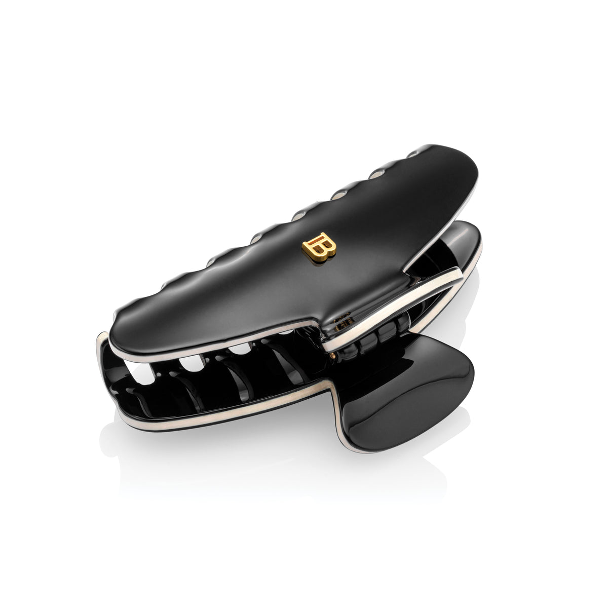 Balmain Hair Cellulose Acetate Pince a Cheveux Medium Black/White