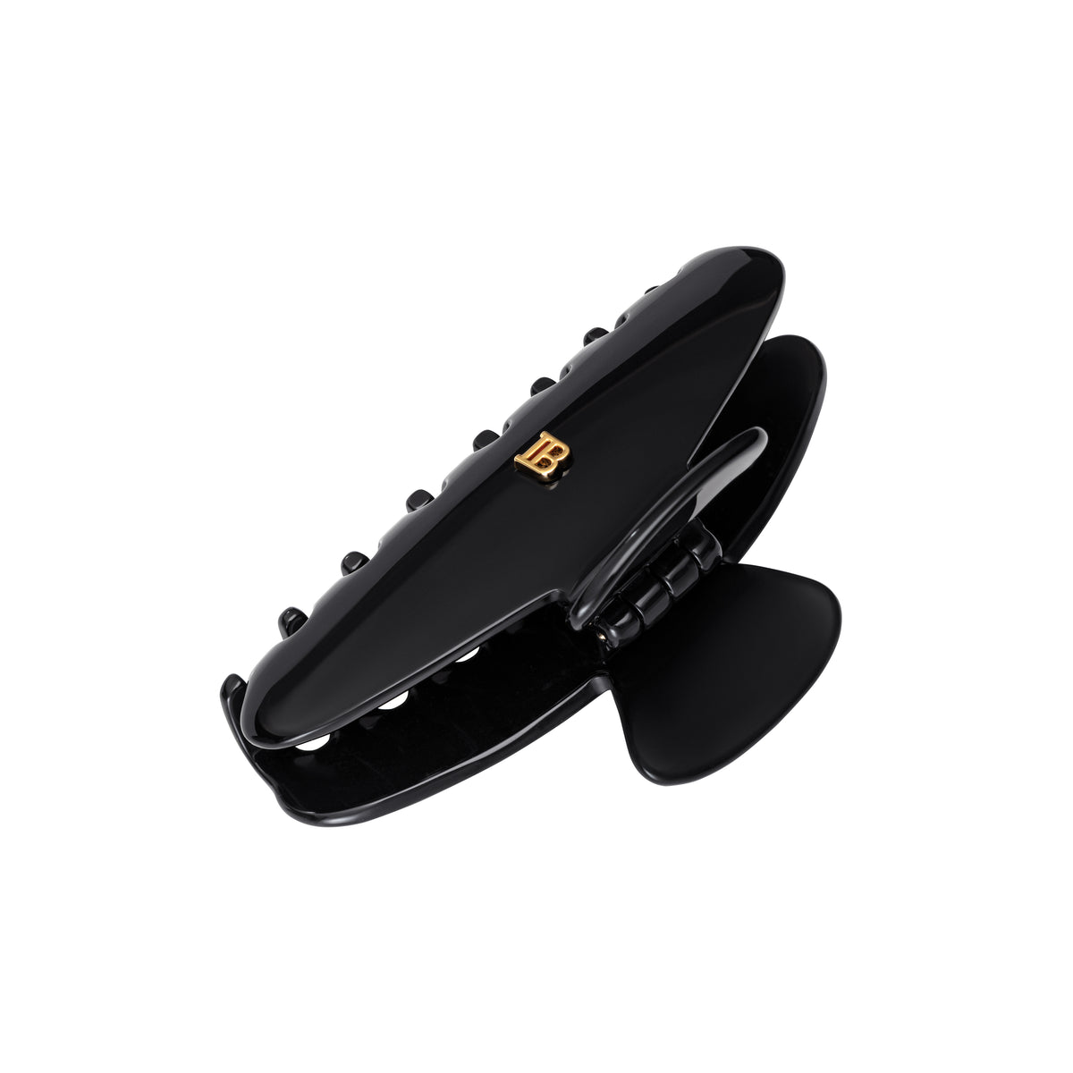Balmain Hair Cellulose Acetate Pince à cheveux Medium Black