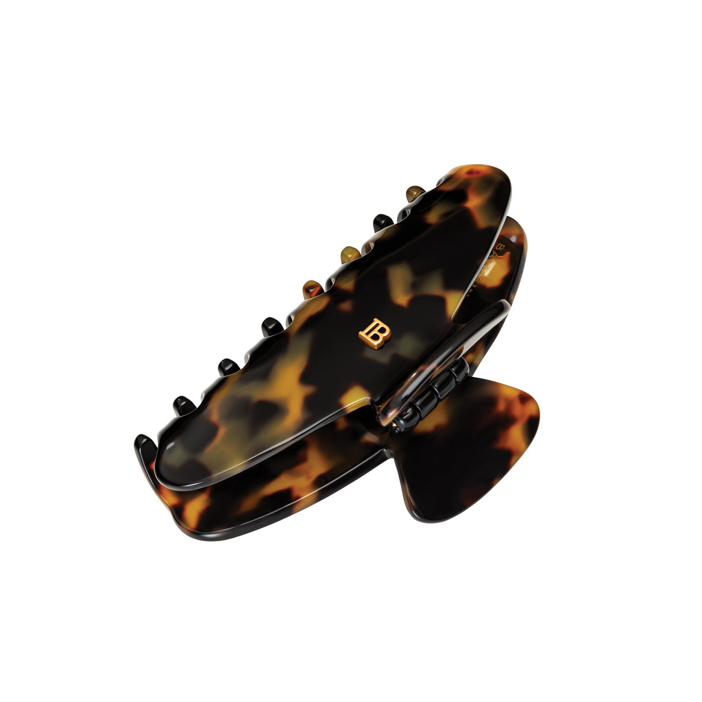 Balmain Hair Cellulose Acetate Pince à cheveux Medium Tortoise Shell