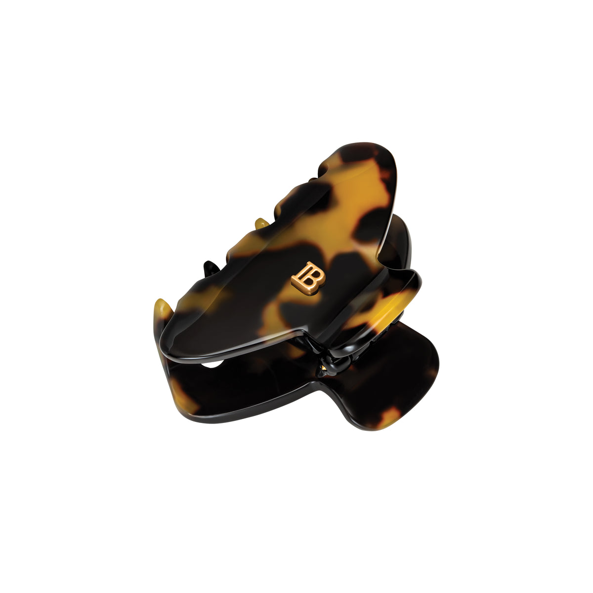 Balmain Hair Cellulose Acetate Pince à cheveux Small Tortoise Shell