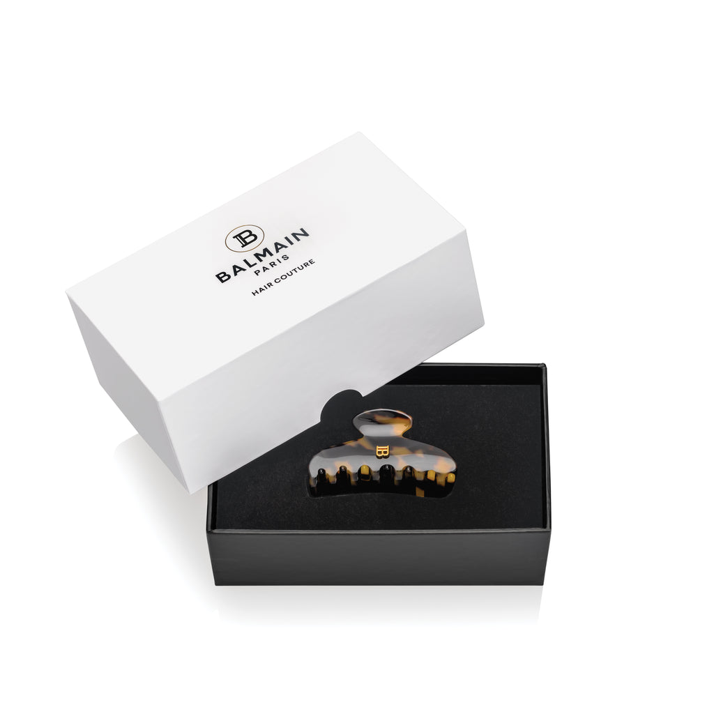 Balmain Hair Cellulose Acetate Pince à cheveux Small Tortoise Shell