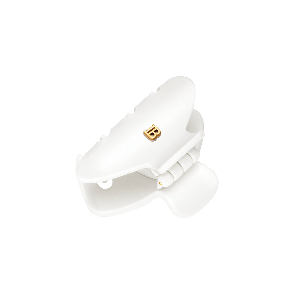 Balmain Hair Cellulose Acetate Pince à cheveux Small White