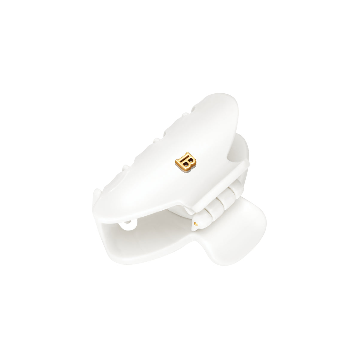 Balmain Hair Cellulose Acetate Pince à cheveux Small White