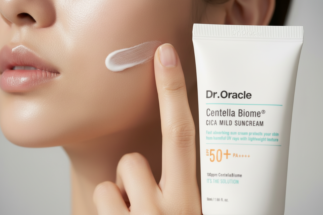 CentellaBiome Suncream – hud uden ansigt
