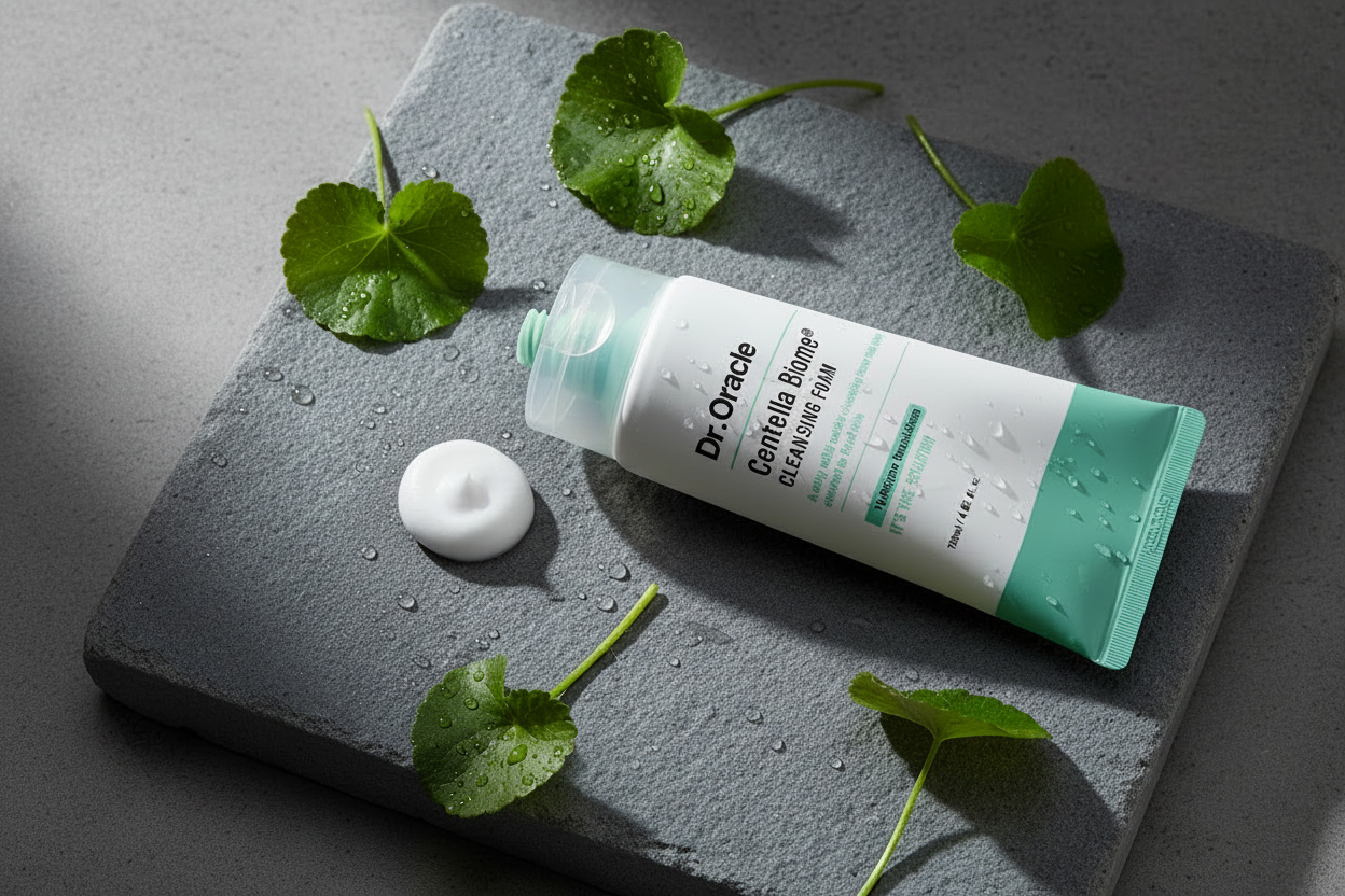 Dr. Oracle Centella Biome Cleansing Foam – editorial uden ske